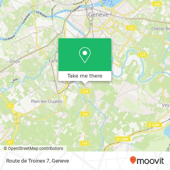 Route de Troinex 7 map