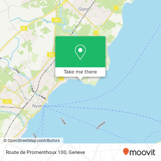 Route de Promenthoux 100 Karte