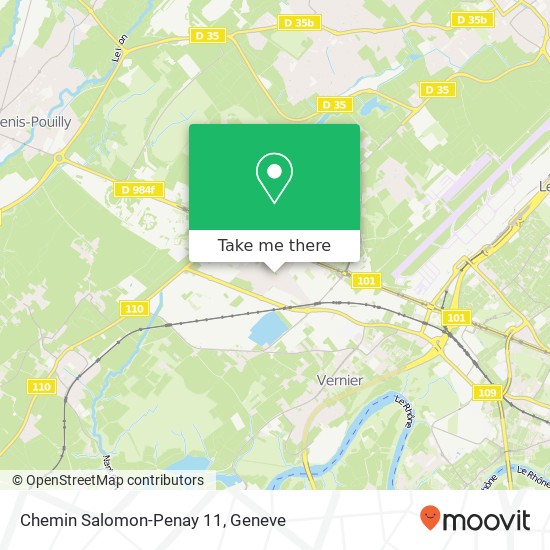 Chemin Salomon-Penay 11 map