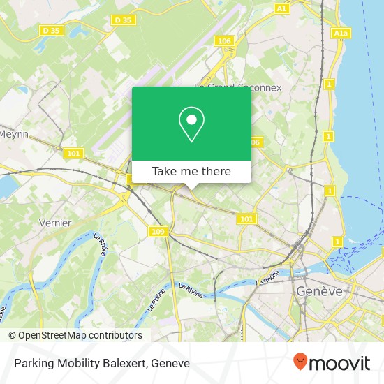Parking Mobility Balexert map