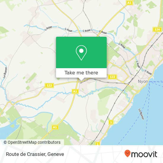 Route de Crassier map