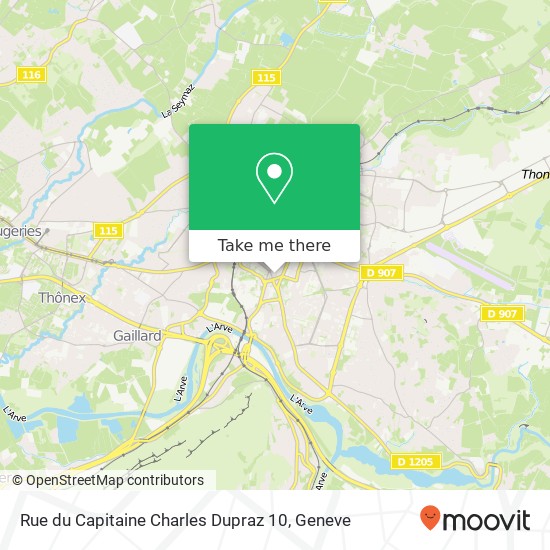 Rue du Capitaine Charles Dupraz 10 map