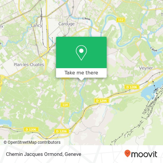 Chemin Jacques Ormond map