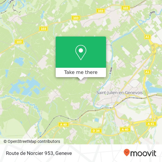 Route de Norcier 953 map