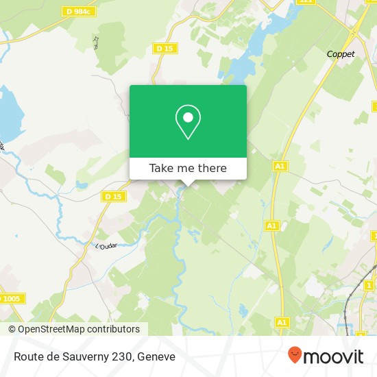 Route de Sauverny 230 Karte