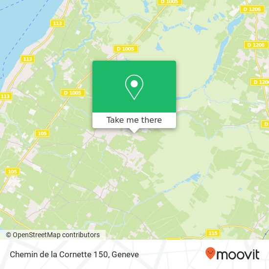 Chemin de la Cornette 150 map