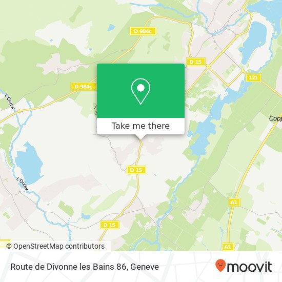 Route de Divonne les Bains 86 Karte