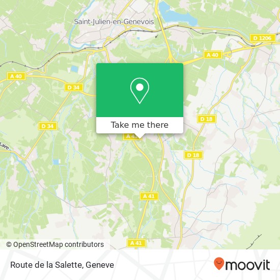 Route de la Salette map