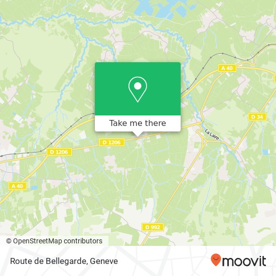 Route de Bellegarde map