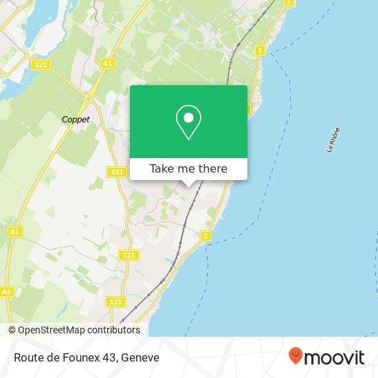Route de Founex 43 map