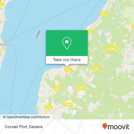 Corsier Port map