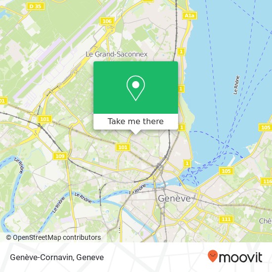 Genève-Cornavin Karte