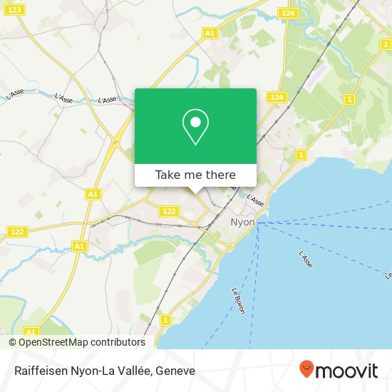 Raiffeisen Nyon-La Vallée map