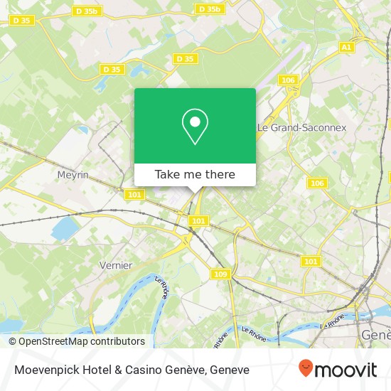 Moevenpick Hotel & Casino Genève Karte