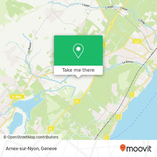 Arnex-sur-Nyon map