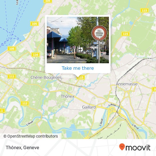 Thônex map