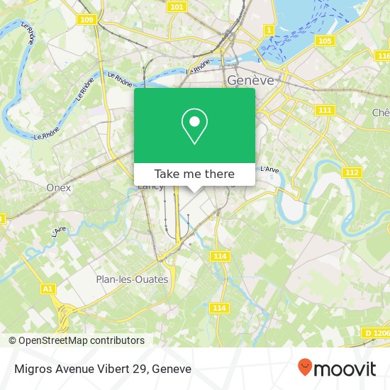 Migros Avenue Vibert  29 map