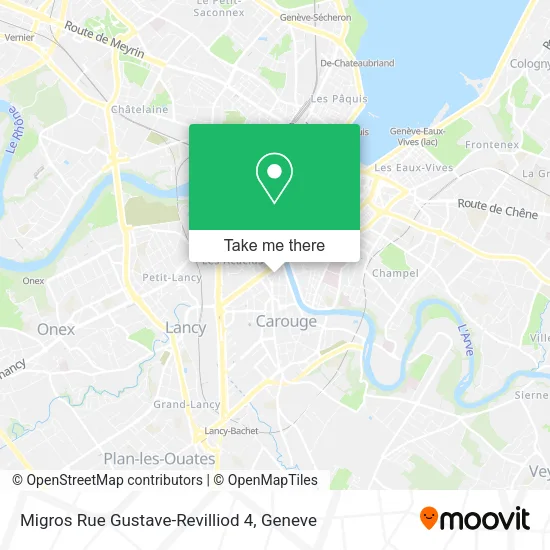 Migros Rue Gustave-Revilliod  4 map