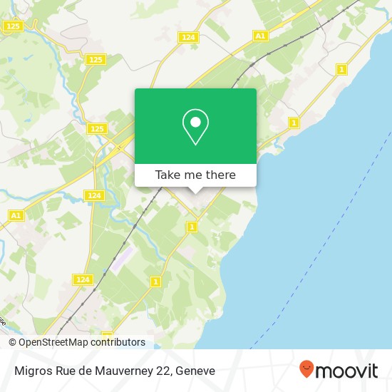 Migros Rue de Mauverney  22 Karte