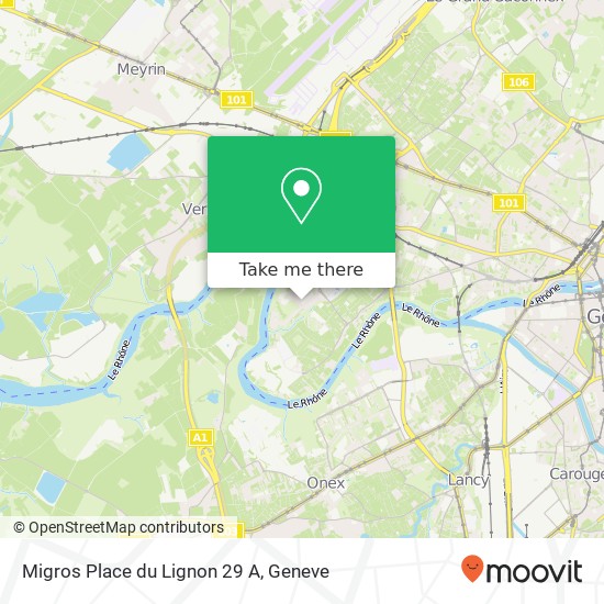 Migros Place du Lignon  29 A map