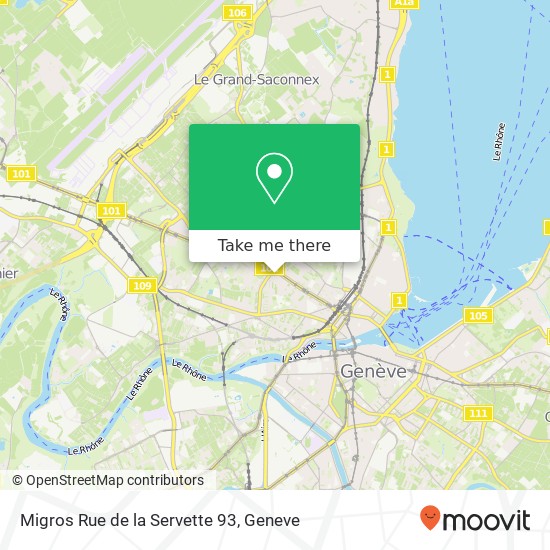 Migros Rue de la Servette  93 map