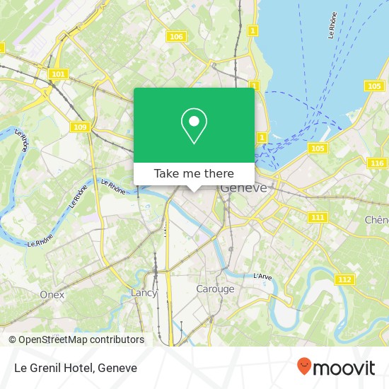 Le Grenil Hotel map