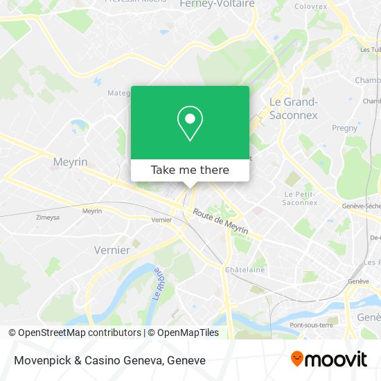 Movenpick & Casino Geneva Karte