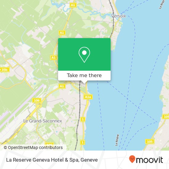 La Reserve Geneva Hotel & Spa map