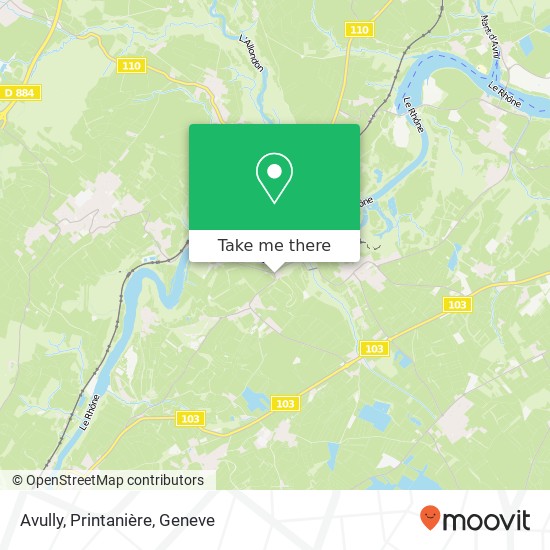Avully, Printanière map