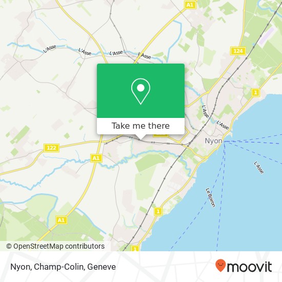 Nyon, Champ-Colin map