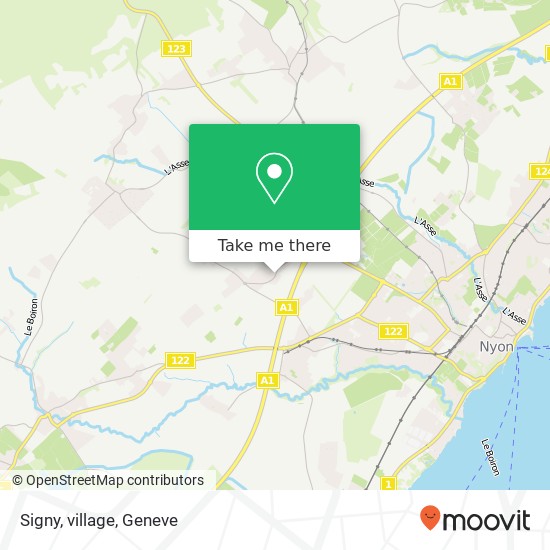 Signy, village map