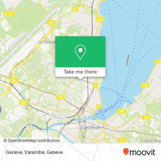 Genève, Varembé Karte