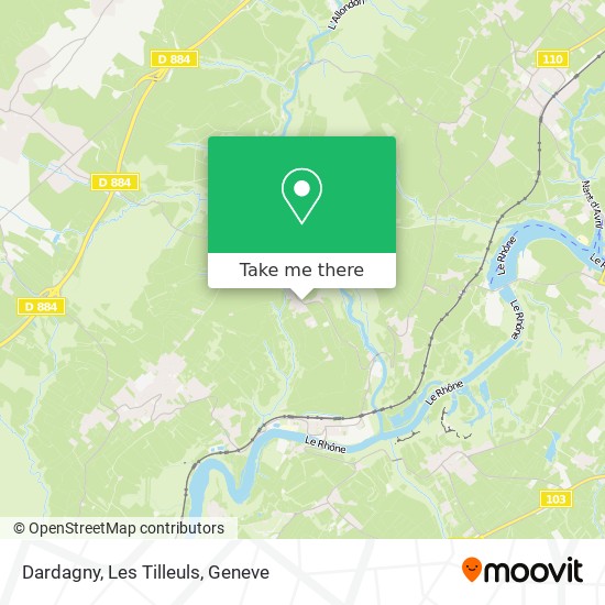 Dardagny, Les Tilleuls map