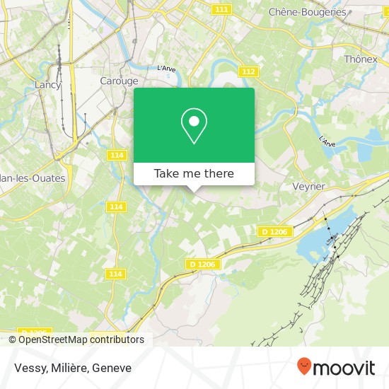 Vessy, Milière map