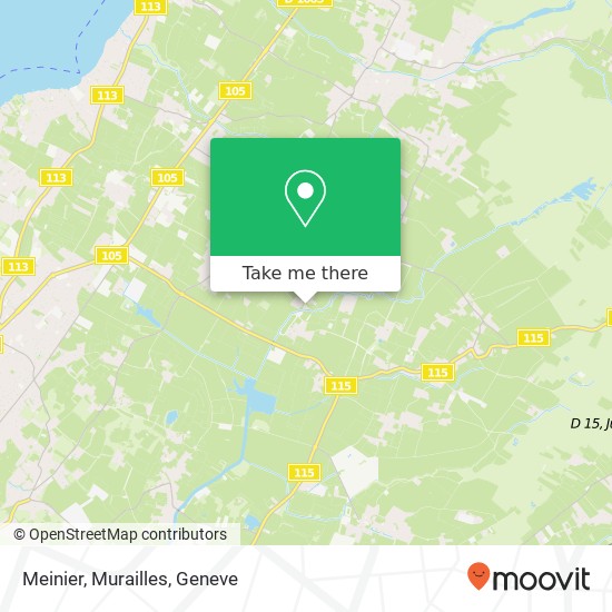 Meinier, Murailles map