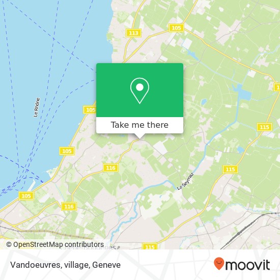 Vandoeuvres, village map