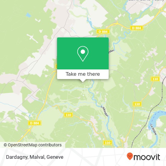 Dardagny, Malval map
