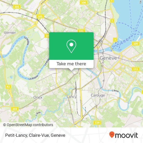 Petit-Lancy, Claire-Vue map