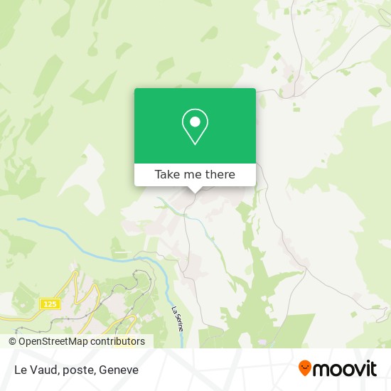 Le Vaud, poste map