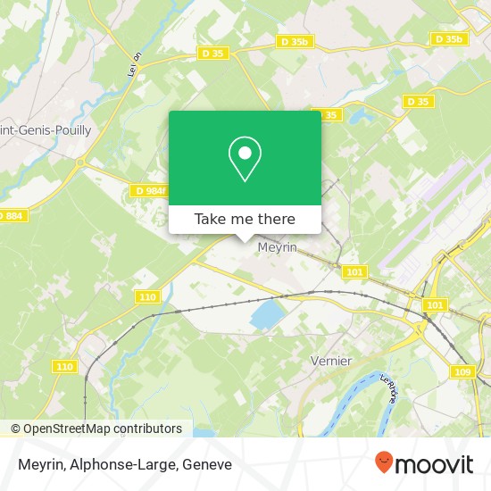 Meyrin, Alphonse-Large map