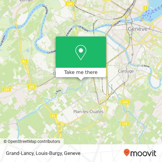 Grand-Lancy, Louis-Burgy Karte