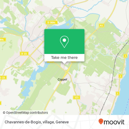 Chavannes-de-Bogis, village map