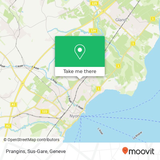 Prangins, Sus-Gare map