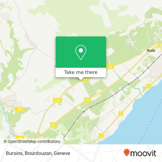 Bursins, Bourdouzan map