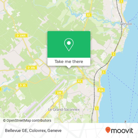 Bellevue GE, Colovrex Karte