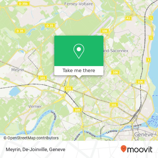 Meyrin, De-Joinville Karte