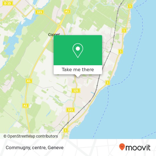 Commugny, centre Karte