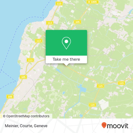 Meinier, Courte map