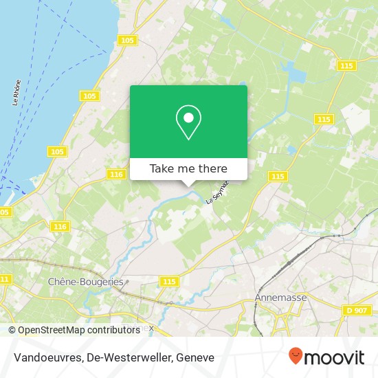 Vandoeuvres, De-Westerweller map