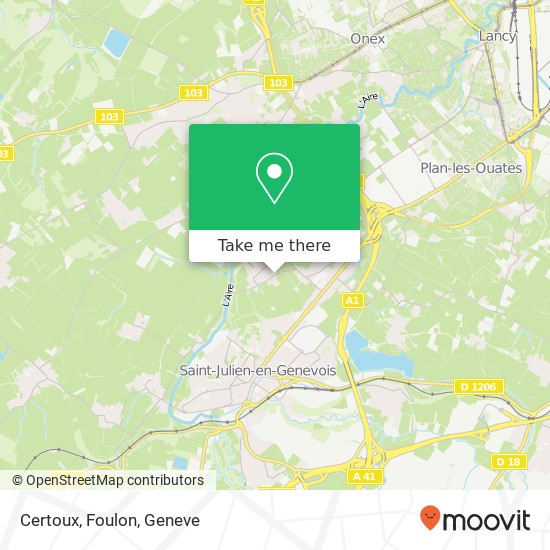 Certoux, Foulon map